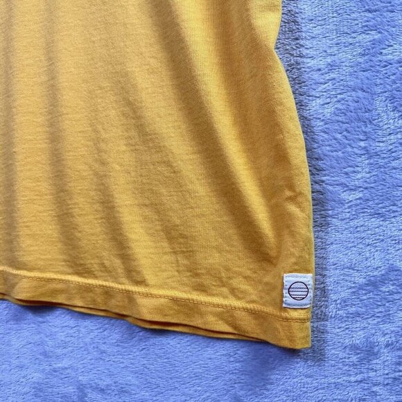Marine Layer Yellow T-Shirt Nature Valley Women's Medium Short Sleeve Stretch - Picture 4 of 13